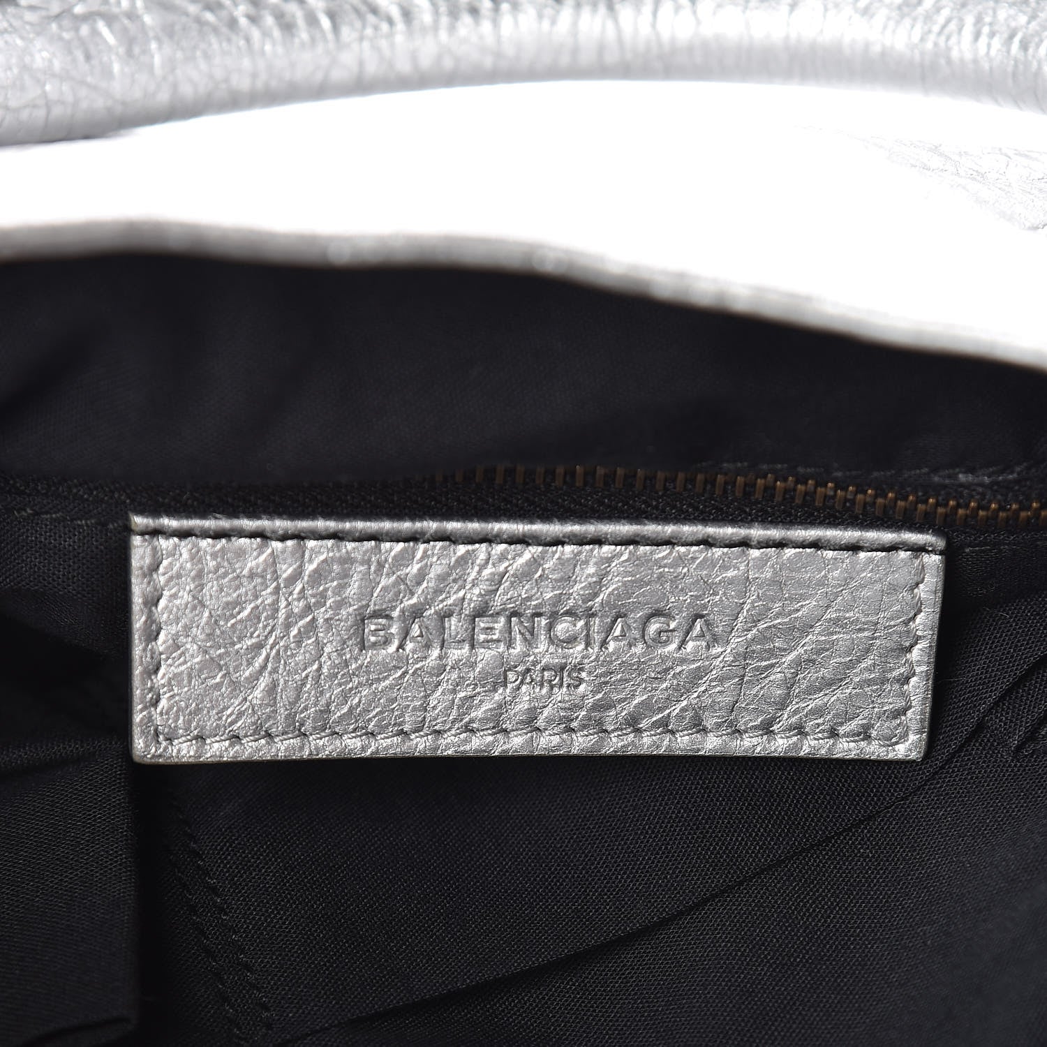 Balenciaga Metallic Agneau Classic Hardware Velo Gris Aluminum 8 of 10
