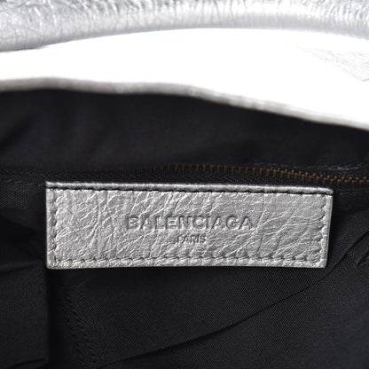 Balenciaga Metallic Agneau Classic Hardware Velo Gris Aluminum 8 of 10