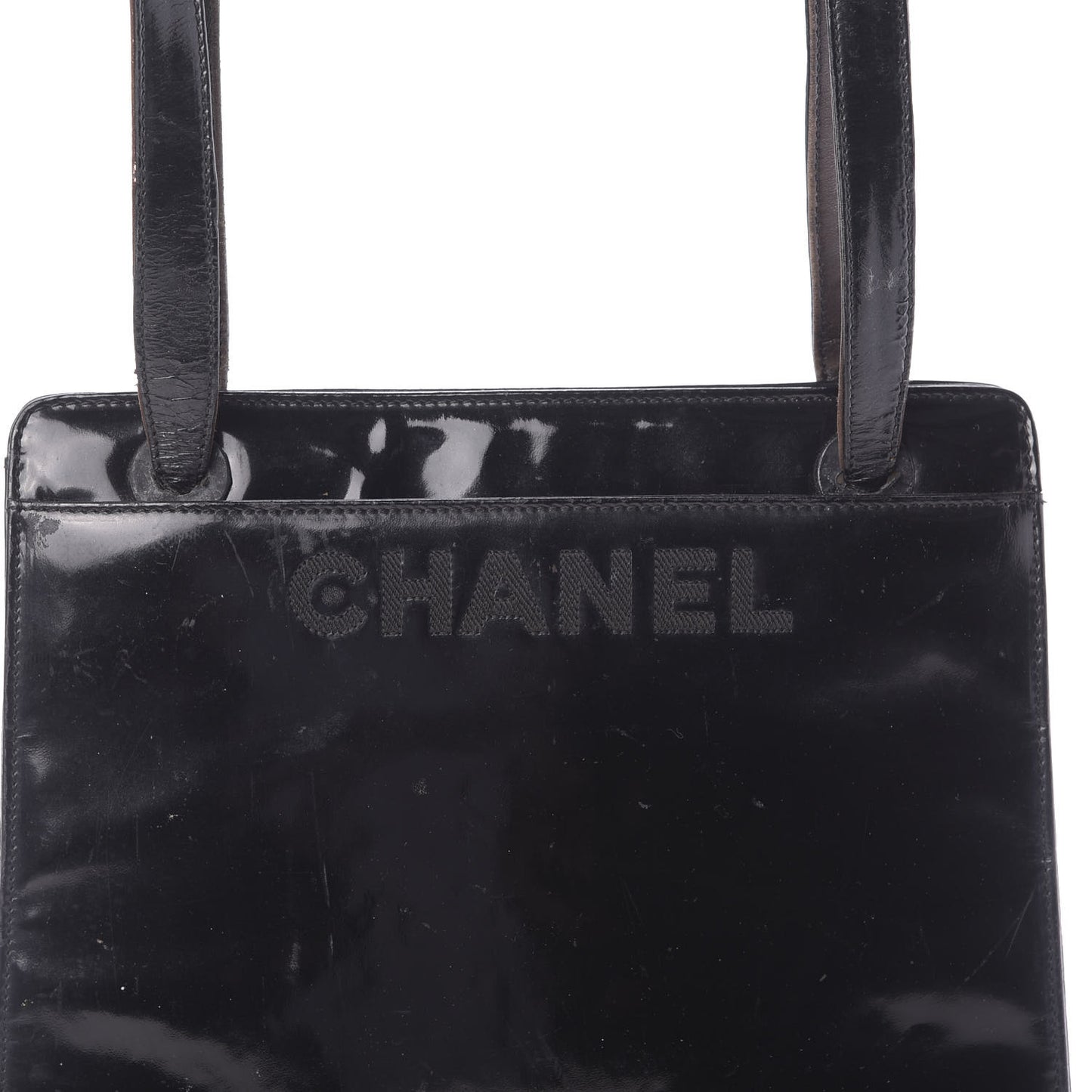 Patent Logo Tote Black
