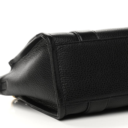 Marc Jacobs Grained Calfskin Small The Tote Bag Black 9 of 11