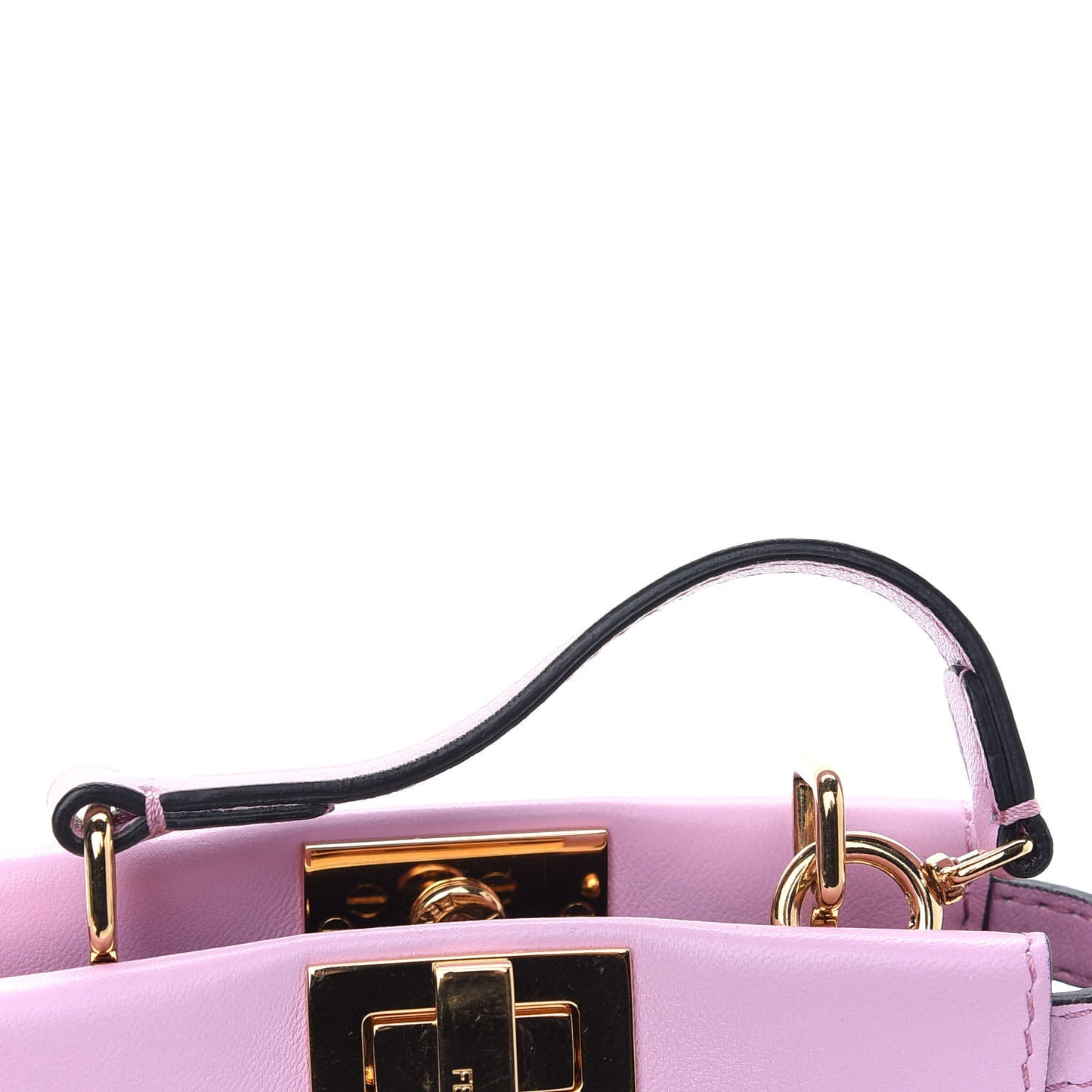 Shiny Nappa Micro Peekaboo Iconic Satchel Lavanda