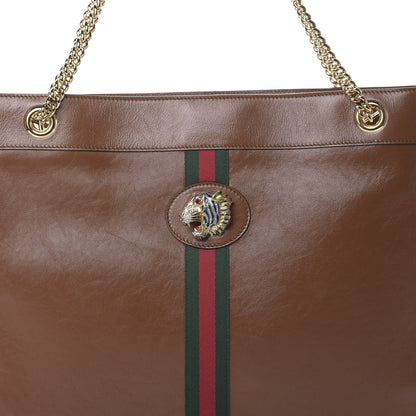 Gucci Calfskin Large Rajah Chain Tote Cuir 9 of 12