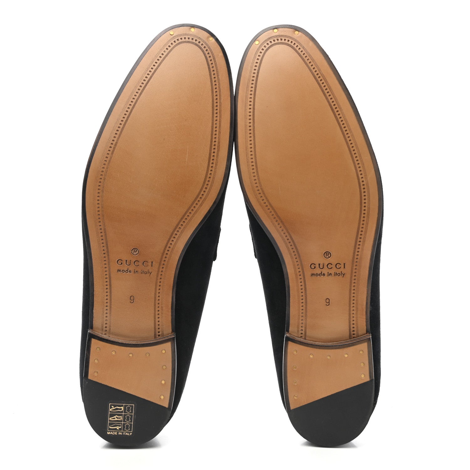 Gucci Suede Web Mens Horsebit Loafers 9 Black 5 of 11