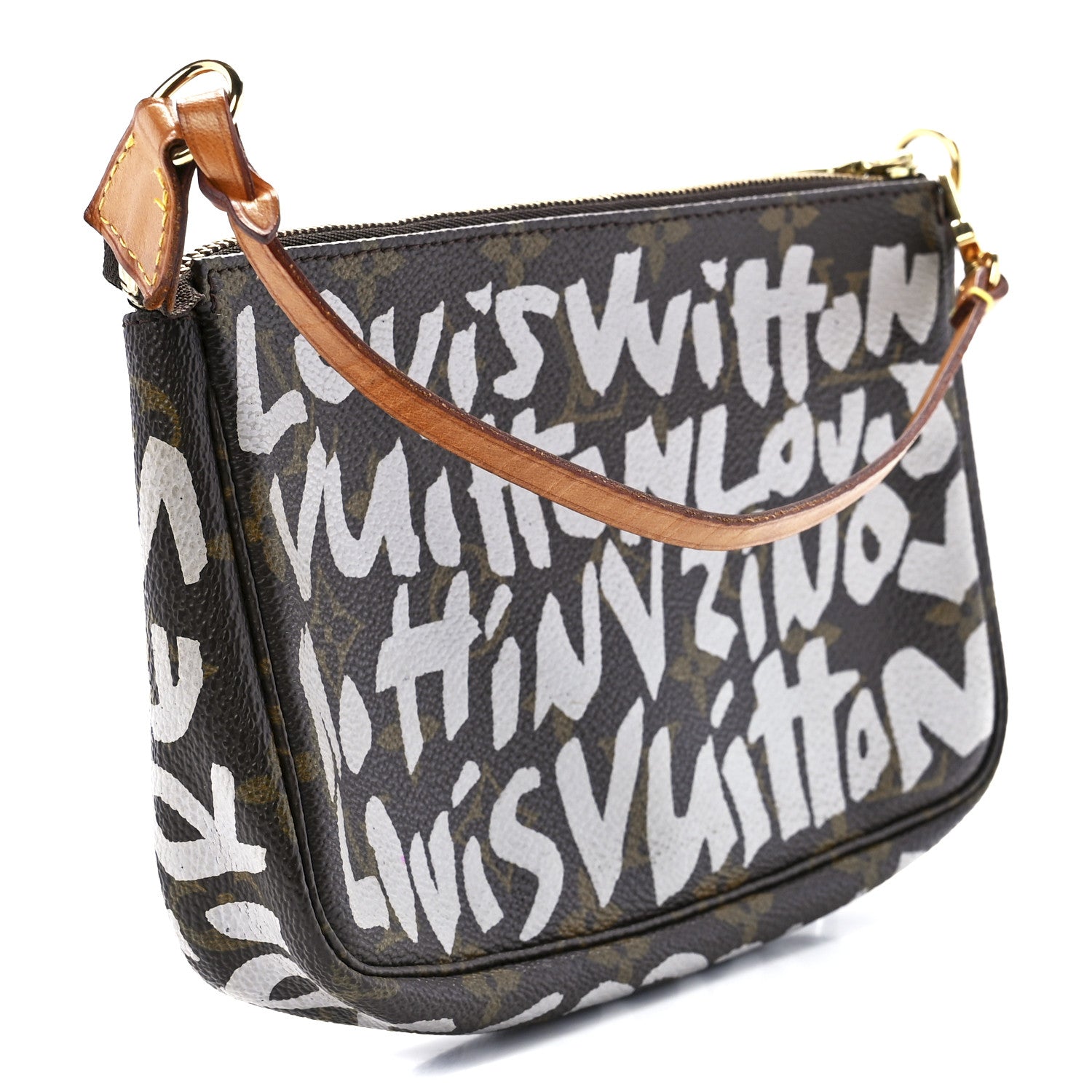 Louis Vuitton Monogram Graffiti Pochette Accessories Silver 3 of 11