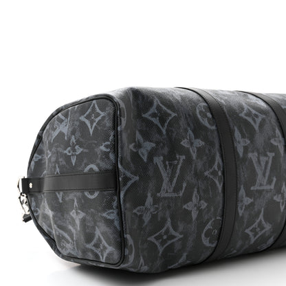 Louis Vuitton Monogram Pastel Keepall Bandouliere 50 Black 8 of 14