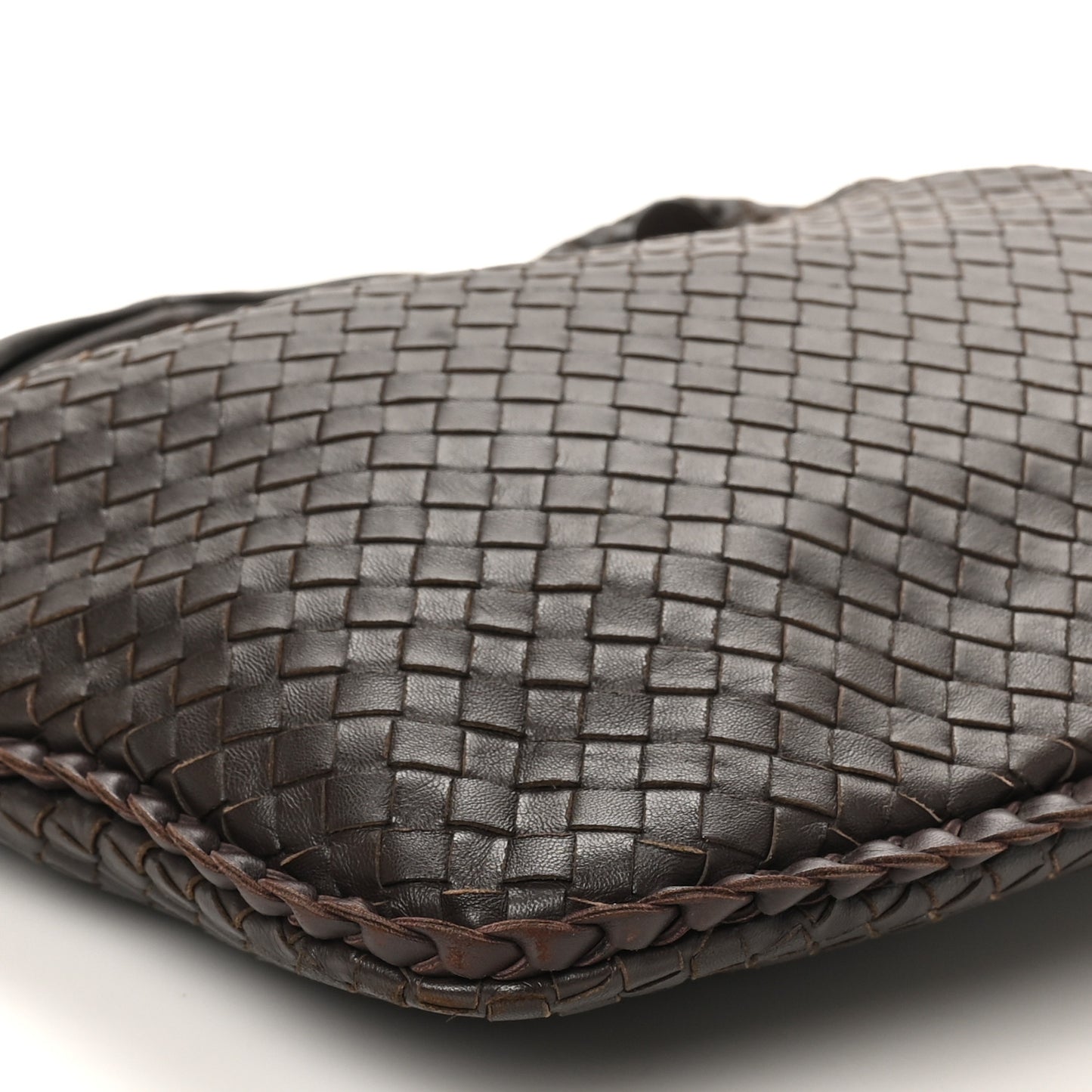 Nappa Intrecciato Medium Veneta Hobo Ebano