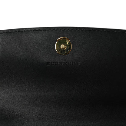 Burberry Grainy Calfskin House Check Henley Wallet On Chain Black 5 of 8