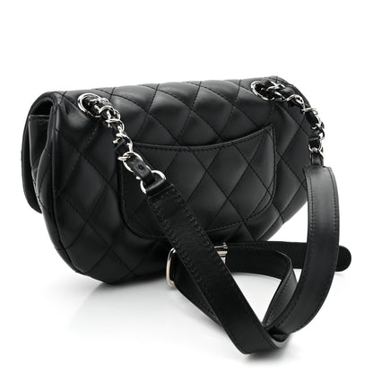 Chanel Calfskin Quilted CC Uniform Flap Belt Bag Black 3 of 11