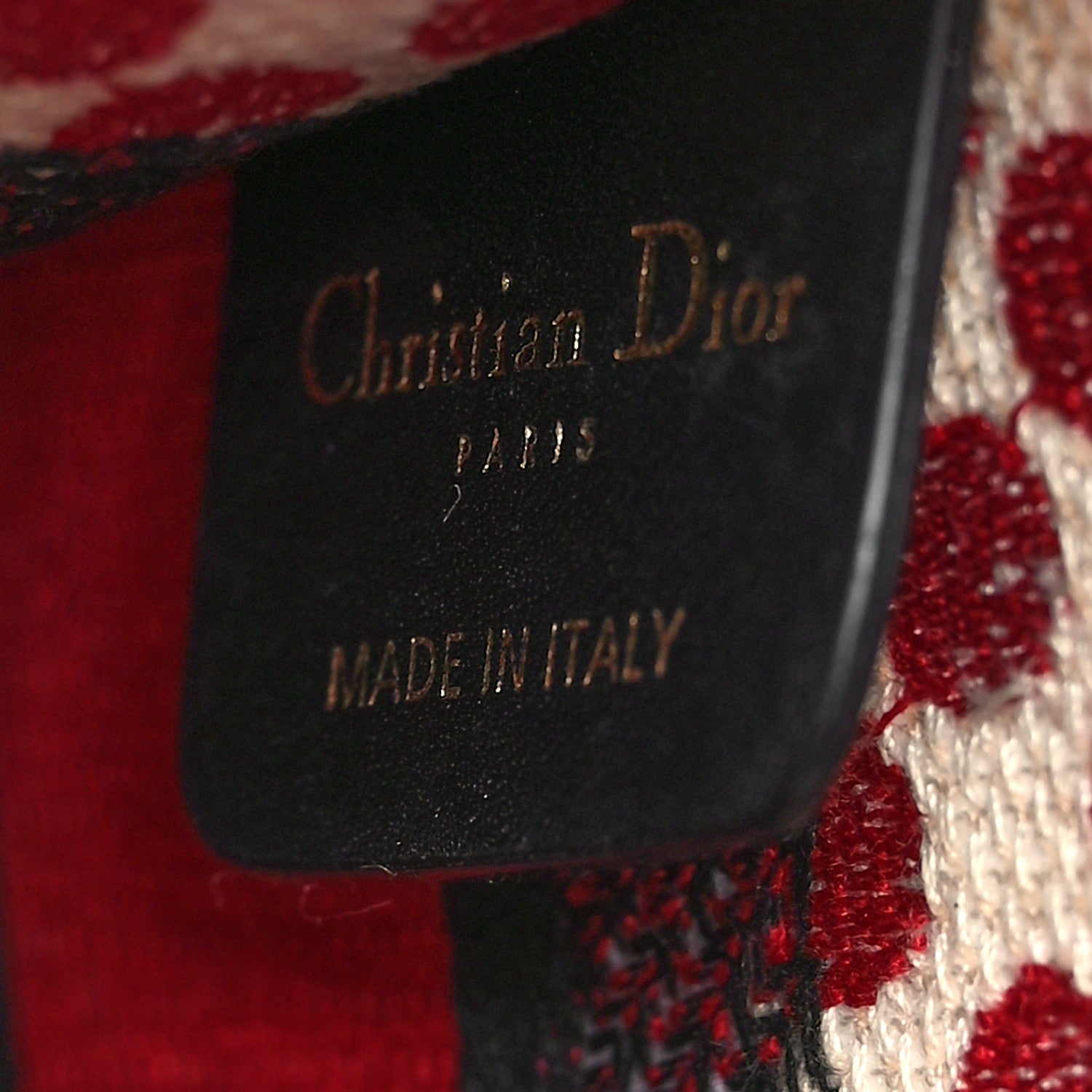 Christian Dior Canvas DiorAmour Dots Mini Book Tote Red 6 of 10