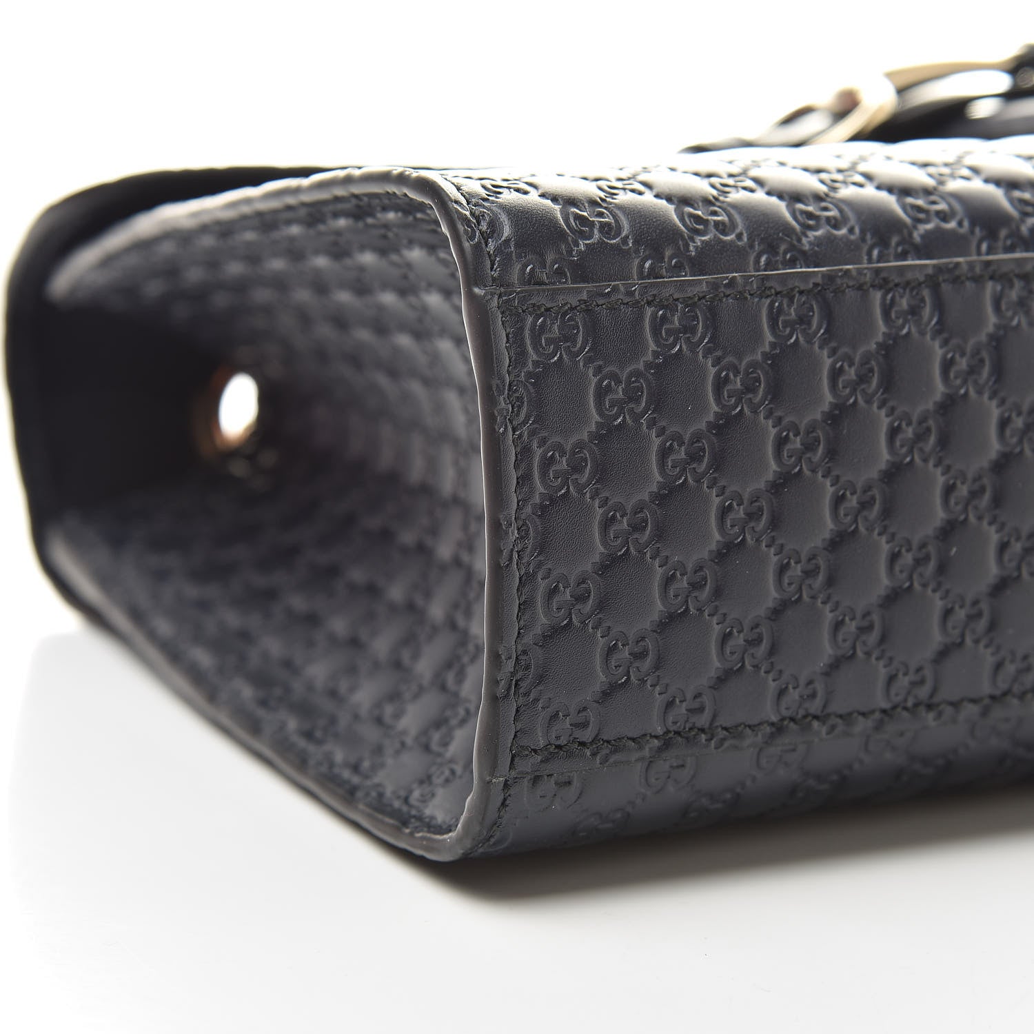 Gucci Soft Microguccissima Medium Emily Chain Shoulder Bag Blue 9 of 14