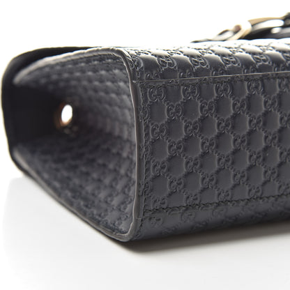 Gucci Soft Microguccissima Medium Emily Chain Shoulder Bag Blue 9 of 14