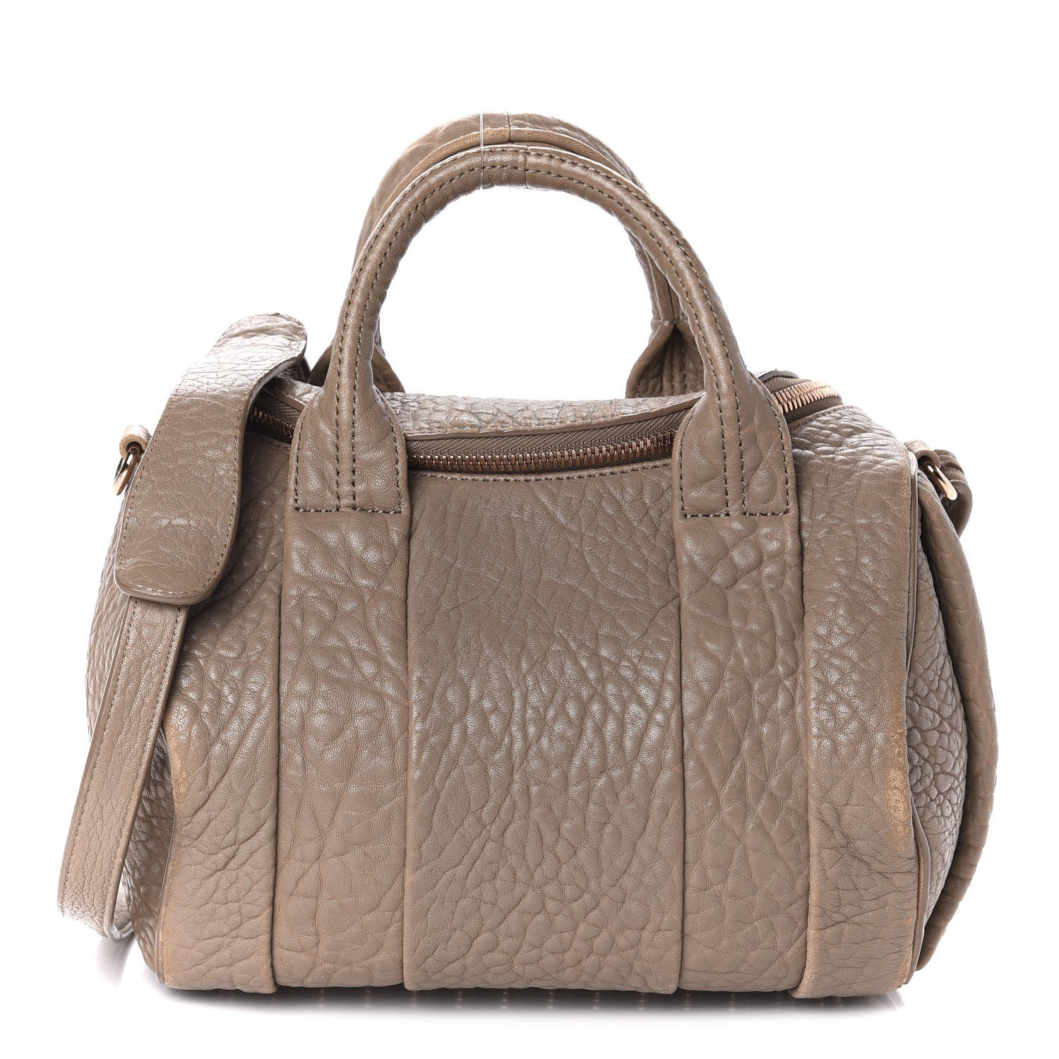 Alexander Wang Pebbled Lambskin Rockie Latte Rose Gold Hardware 1 of 13