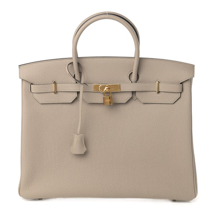 Hermes Togo Birkin 40 Gris Tourterelle 1 of 11