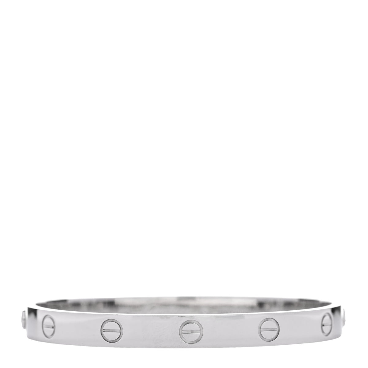 18K White Gold LOVE Bracelet 17