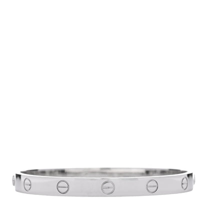 Cartier 18K White Gold LOVE Bracelet 17 1 of 4