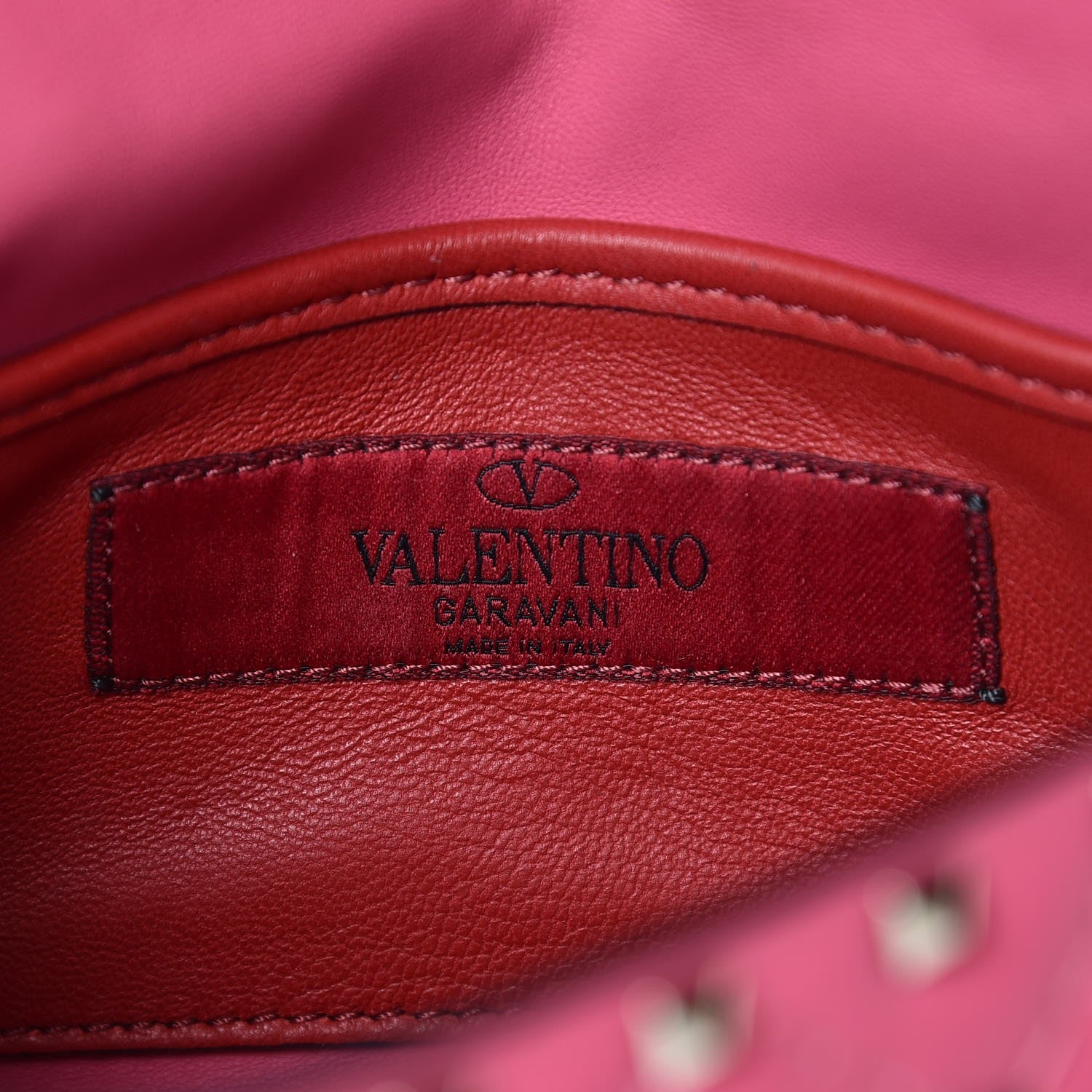 Valentino Garavani Nappa Small Rockstud Spike Shoulder Bag Shadow Pink 6 of 6