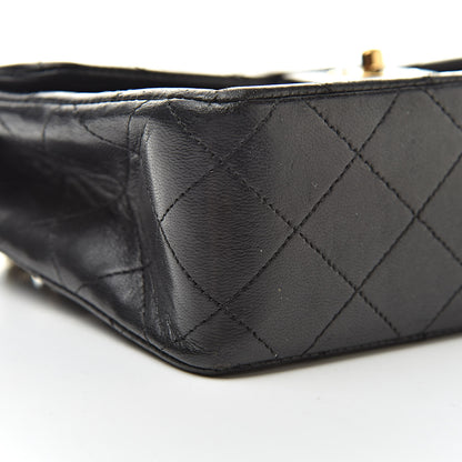 Chanel Lambskin Quilted Mini Square Flap Bag Black 10 of 15
