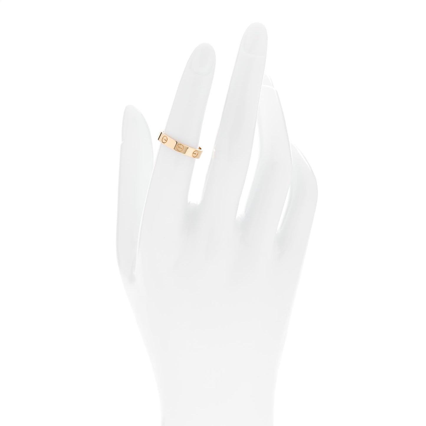 18K Yellow Gold 3.5mm LOVE Wedding Band Ring 51 5.75