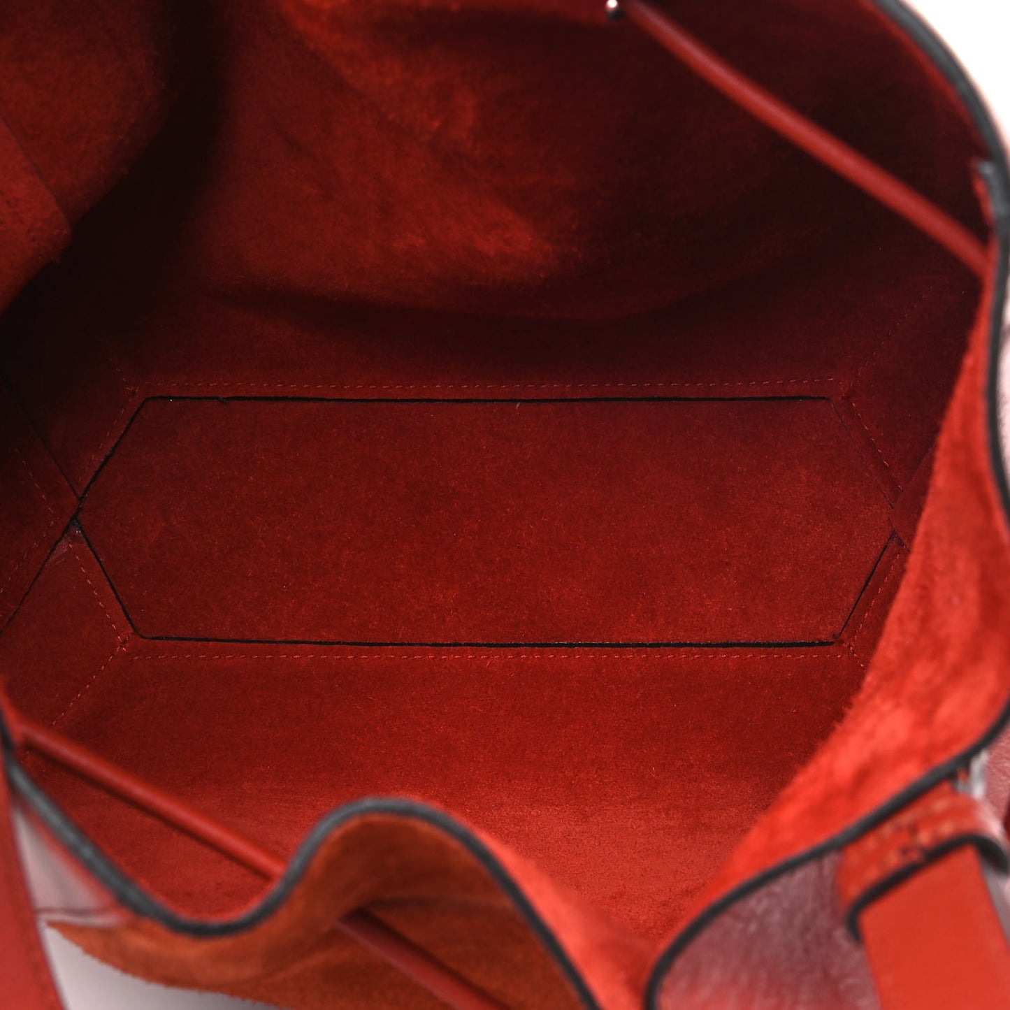Silky Calfskin Suede Small Millie Rust