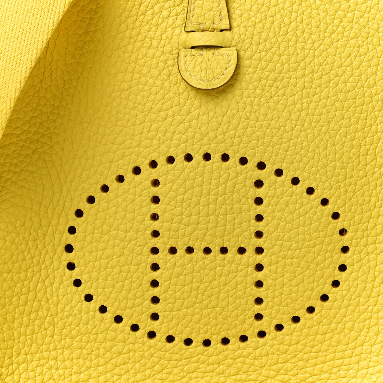 Hermes Taurillon Clemence Evelyne TPM Lime 7 of 10