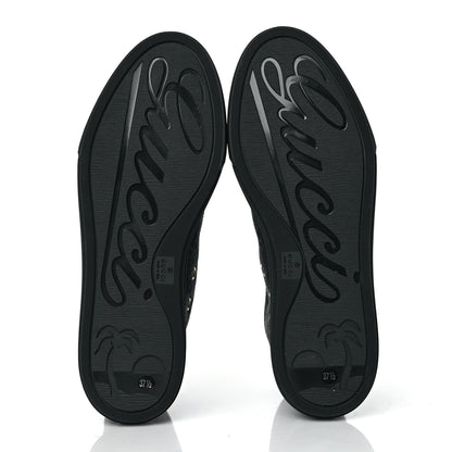 Gucci Monogram High Top Sneakers 37.5 Black 5 of 9