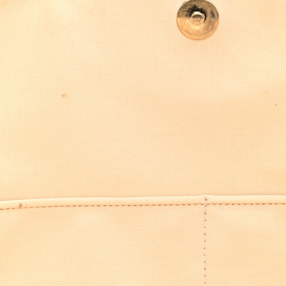 Valentino Garavani Metallic Boucle Raffia Calfskin Rockstud Shoulder Tote White Gold Ivory 12 of 15