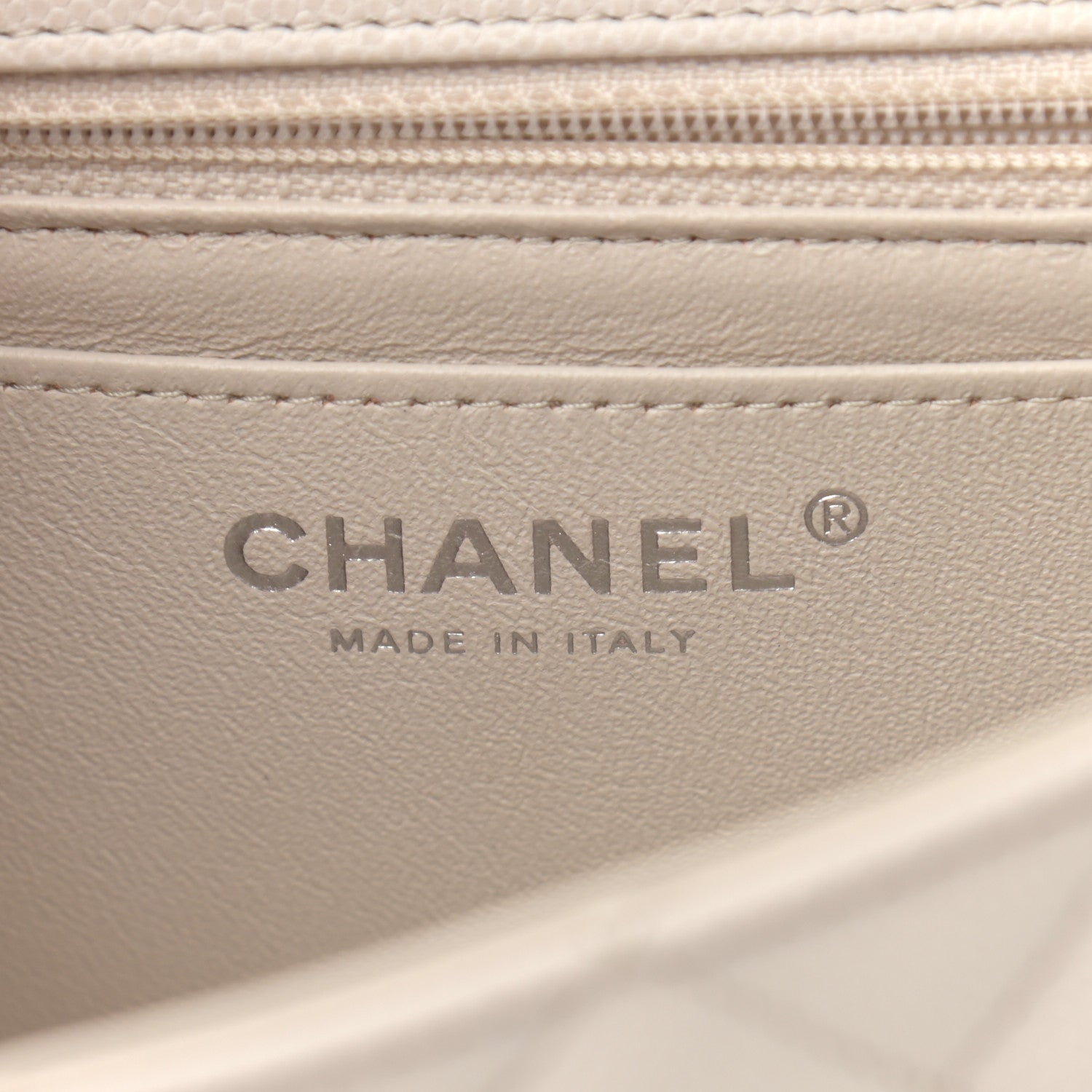 Chanel Caviar Quilted Mini Rectangular Flap Ivory 6 of 11