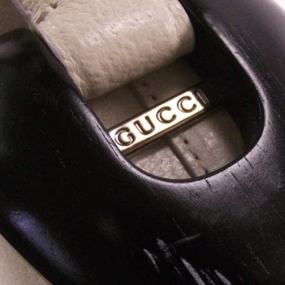 Gucci Leather Wood Accent Handbag 10 of 10