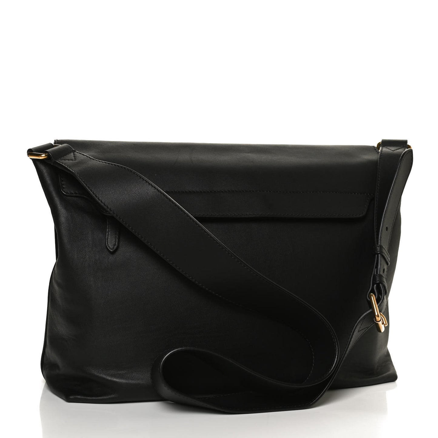 Soft Calfskin Graffiti Messenger Bag Black