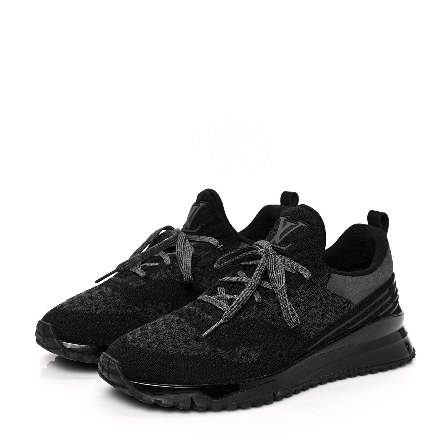 Louis Vuitton Technical Knit Mens V.N.R Sneakers 8 Black 3 of 7