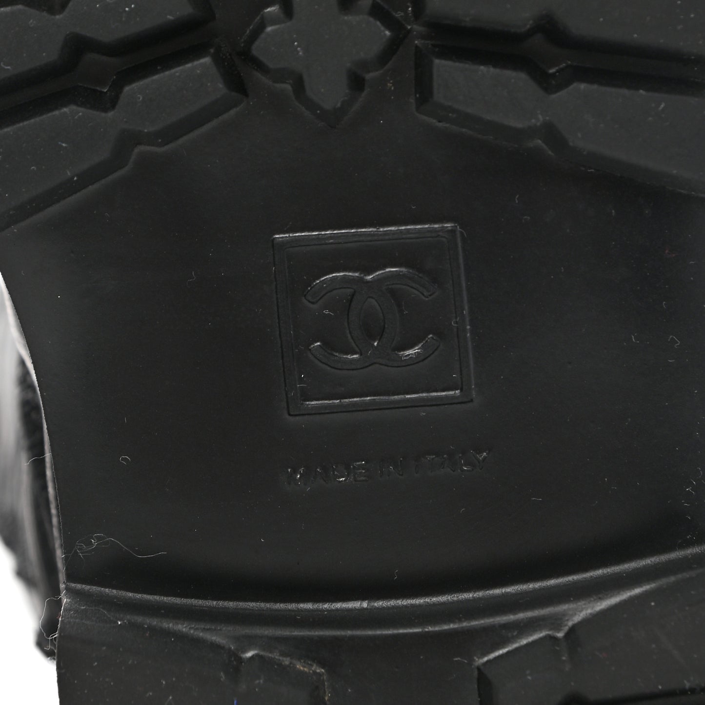 Calfskin Motorcycle Zipper Boots 38.5 Black