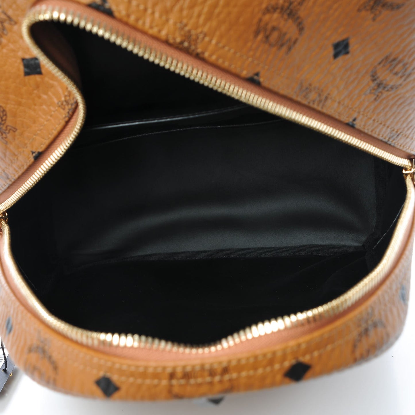Visetos Studded Small Stark Backpack Cognac