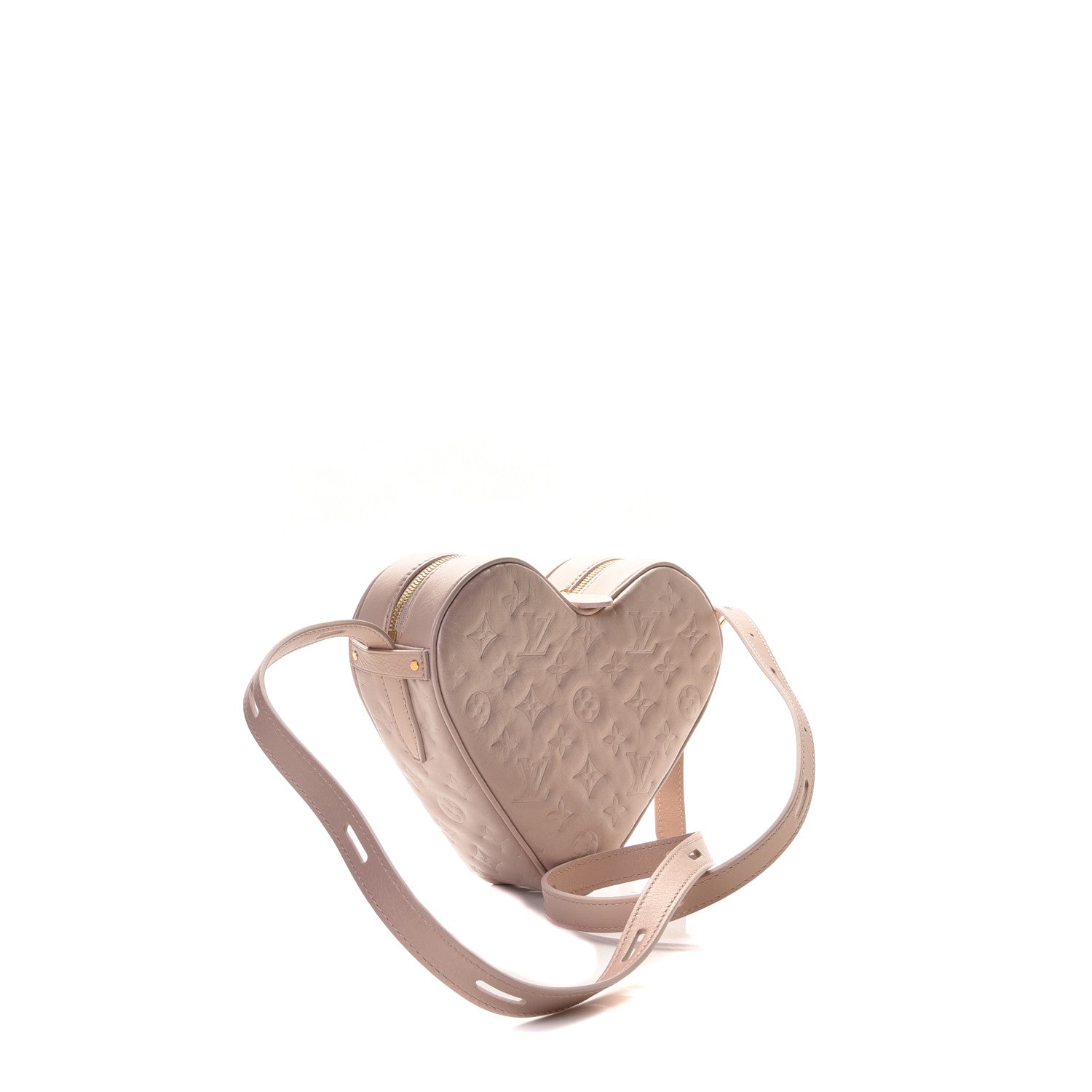 Louis Vuitton Lambskin Embossed Monogram Fall In Love Sac Coeur Light Pink 3 of 8