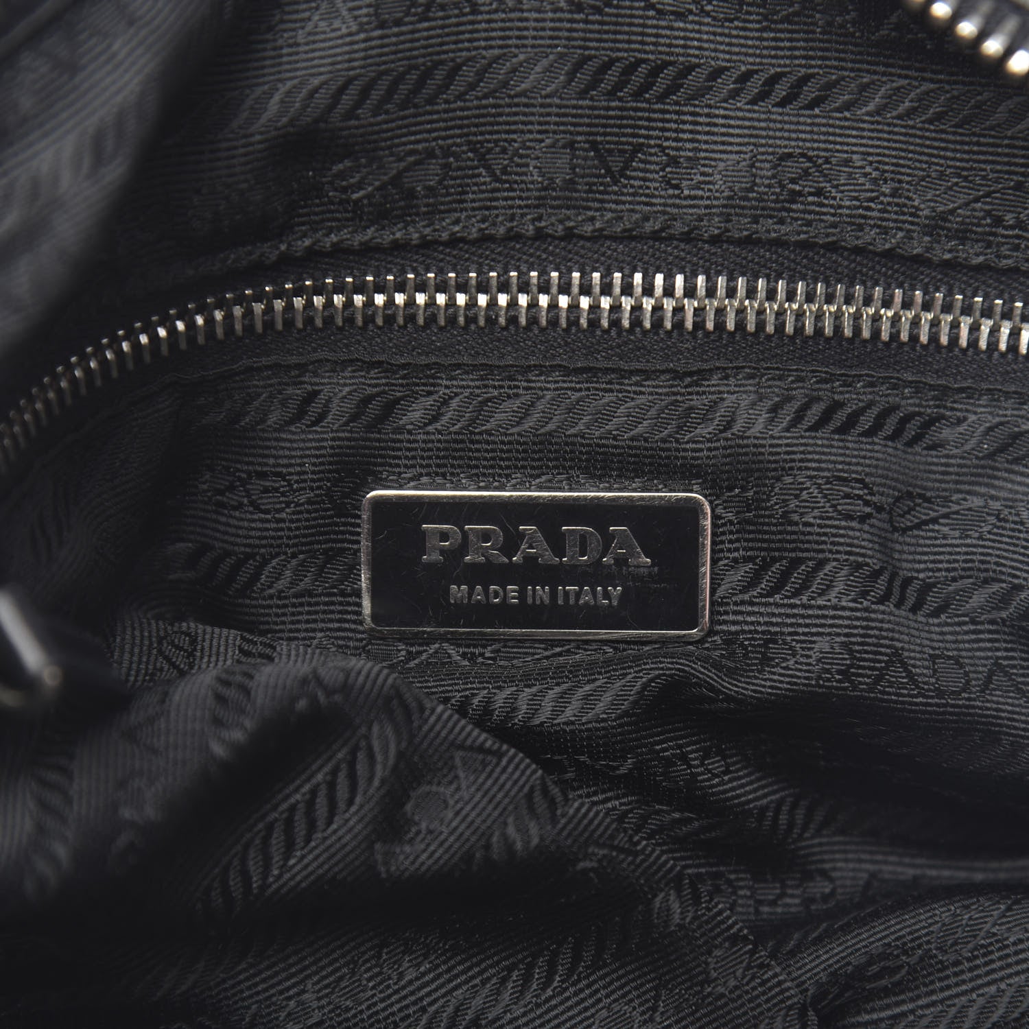 Prada Soft Calfskin Nappa Shoulder Bag Black 6 of 9