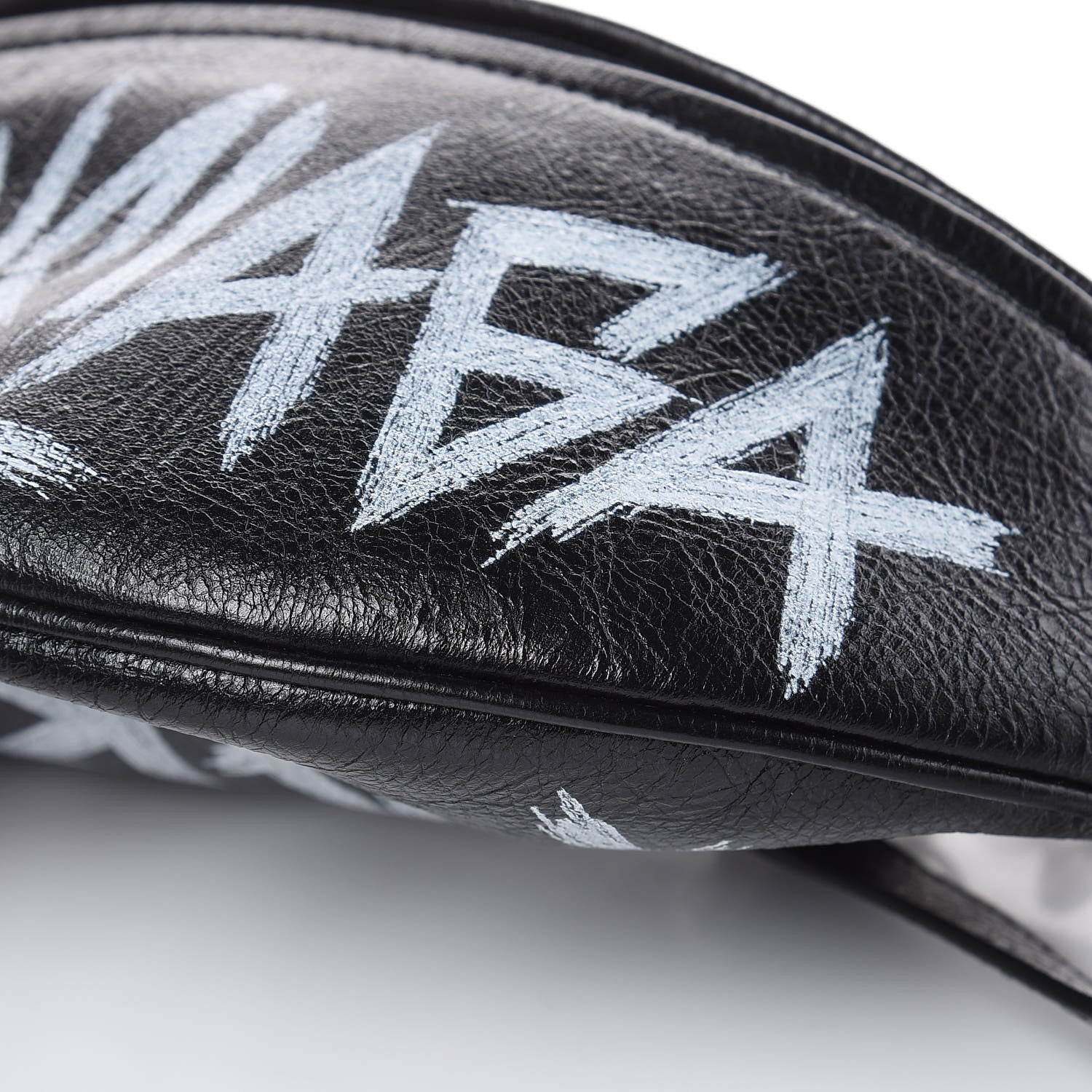 Balenciaga Agneau Arena Graffiti All Over XS Souvenir Belt Bag Black White 11 of 11