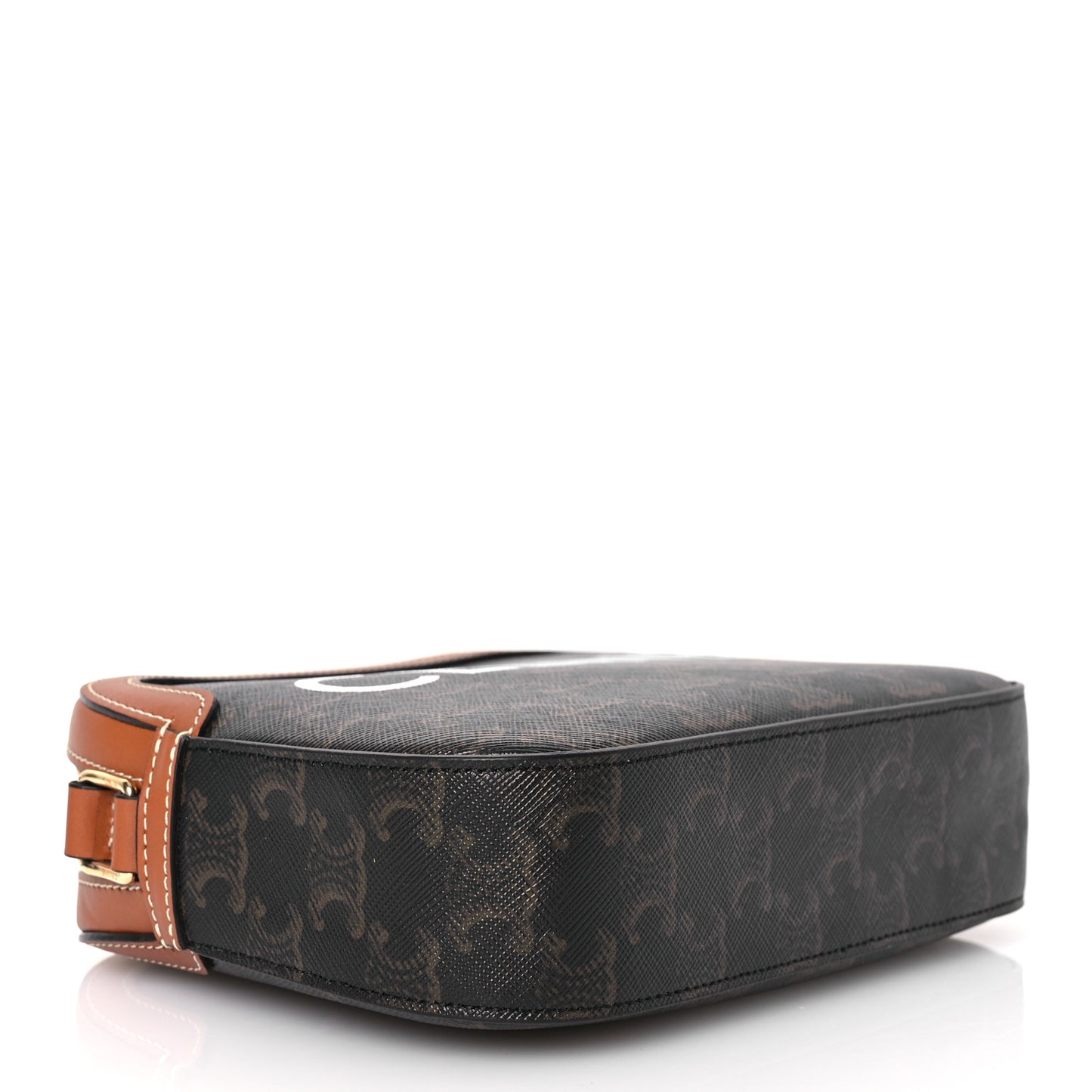 Triomphe Canvas Small Camera Bag Tan