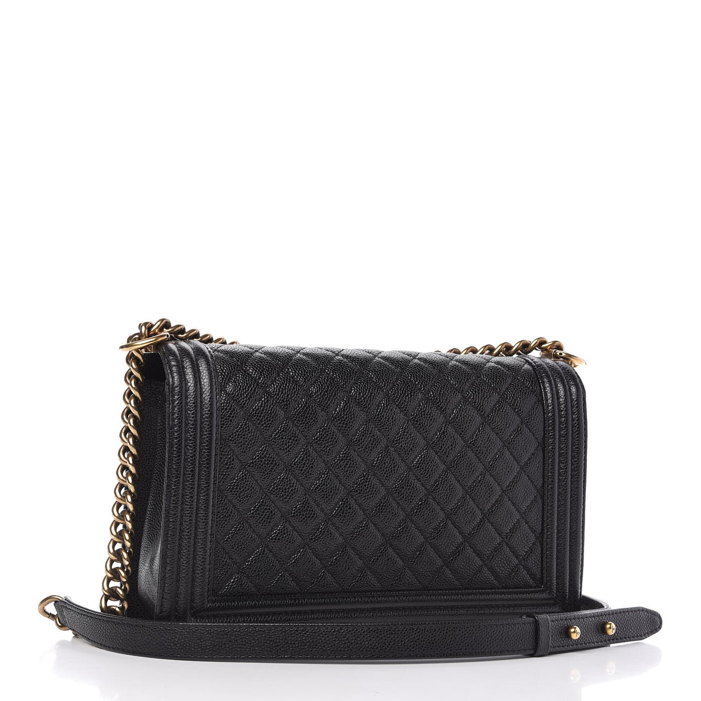 Caviar Quilted New Medium Boy Flap Black