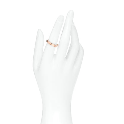 Cartier 18K Pink Gold 3.5mm LOVE Wedding Band Ring 55 7.25 2 of 5