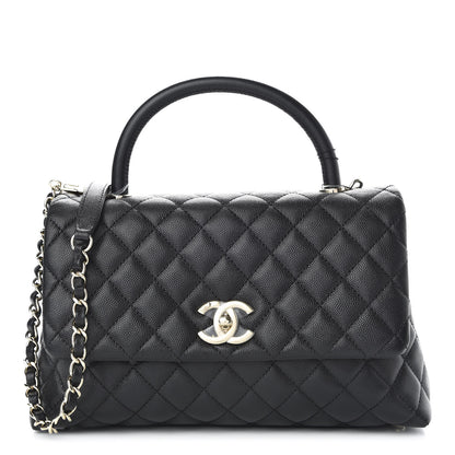 Chanel Caviar Quilted Small Coco Handle Flap Black 1 of 10