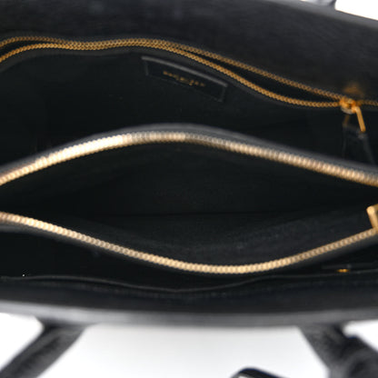 Saint Laurent Grained Calfskin Small Sac De Jour Black 7 of 13