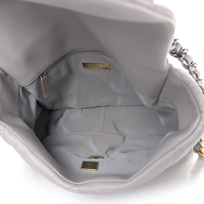 Chanel Lambskin Quilted Large Chanel 19 Flap Grey 4 of 4