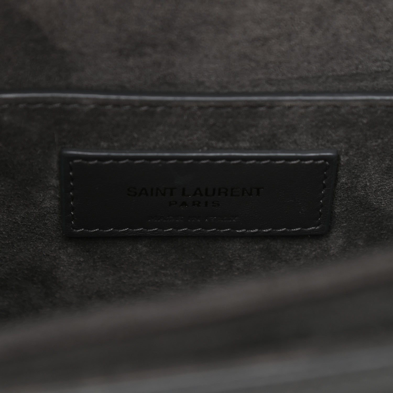 Saint Laurent Smooth Calfskin Suede Medium Bellechasse Grey 7 of 16