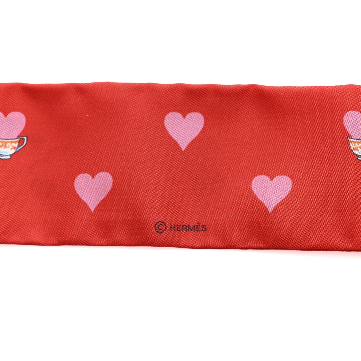 Silk Tea Time Twilly Rouge Vif Vert Multicolor