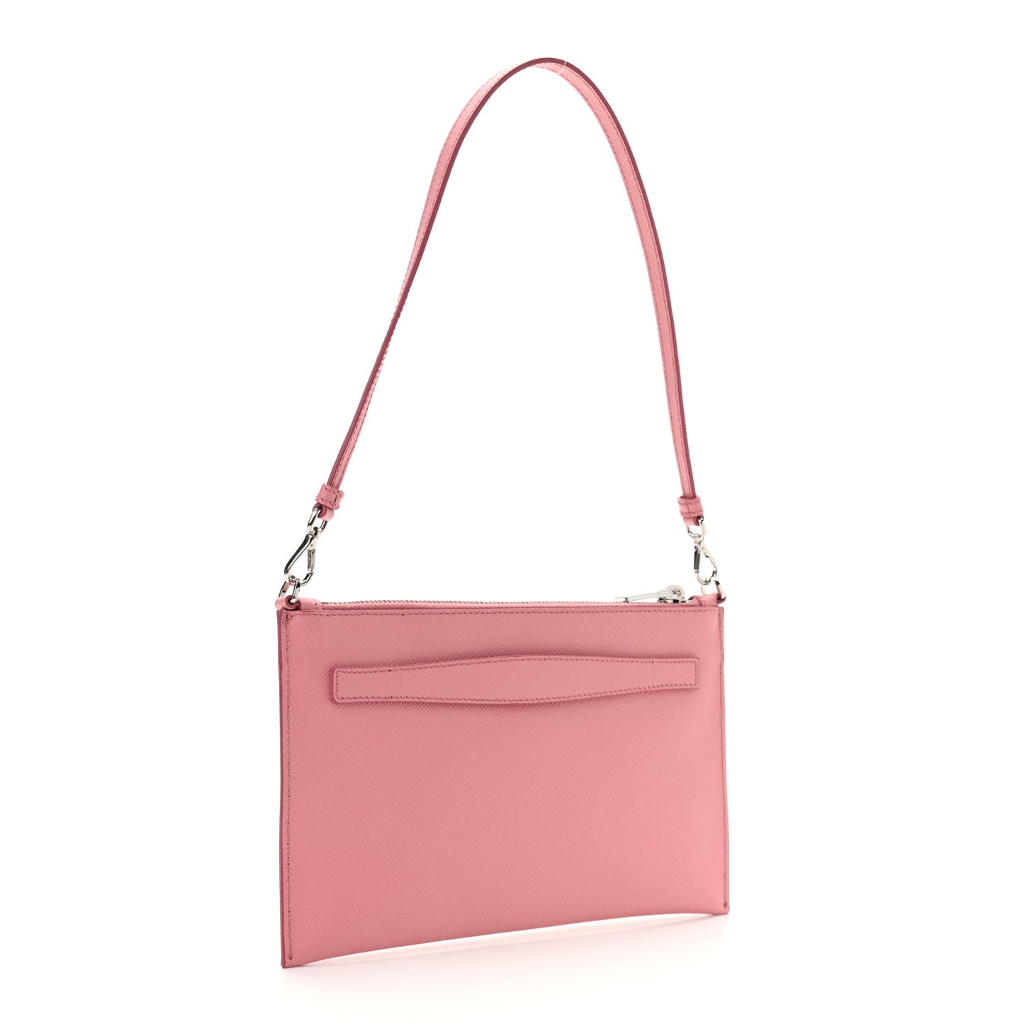 Saffiano Flat Zip Wristlet Petalo