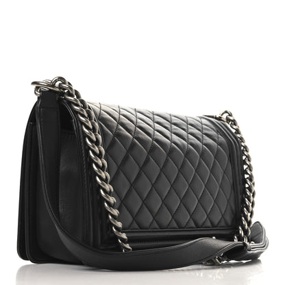 Chanel Calfskin Quilted Medium Boy Flap Black 3 of 12