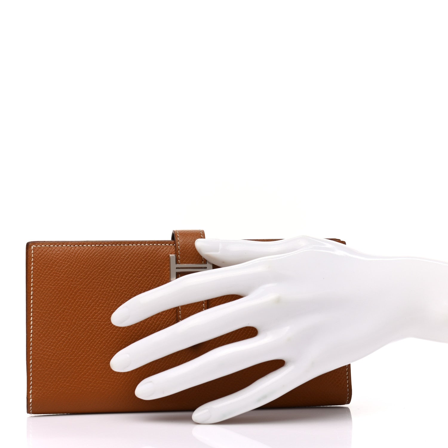 Hermes Epsom Bearn Gusset Wallet Gold 2 of 9