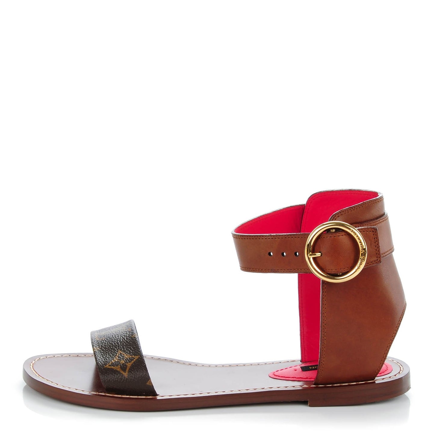 Calfskin Monogram Ocean Drive Flat Sandals 39