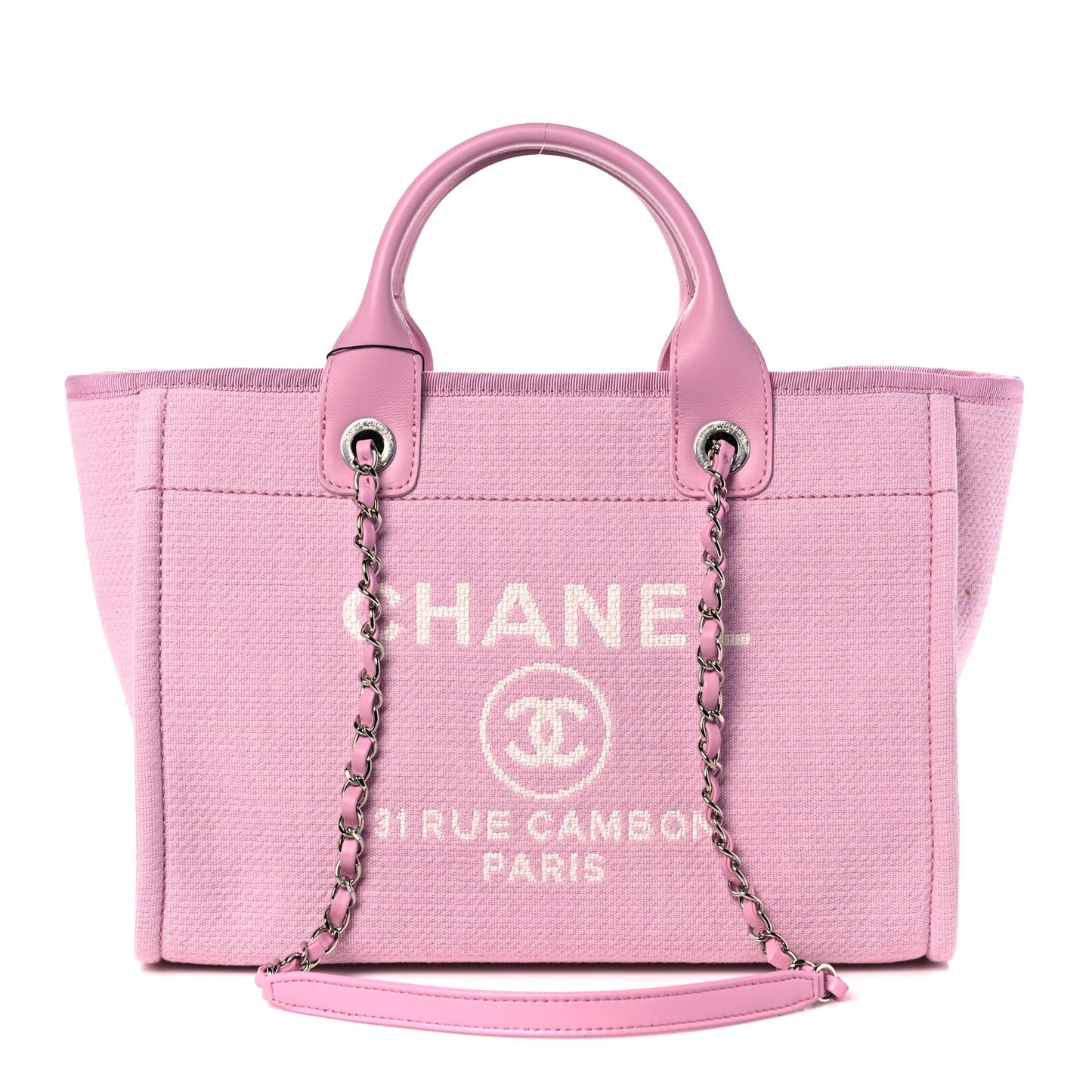 Mixed Fibers Small Deauville Tote Pink