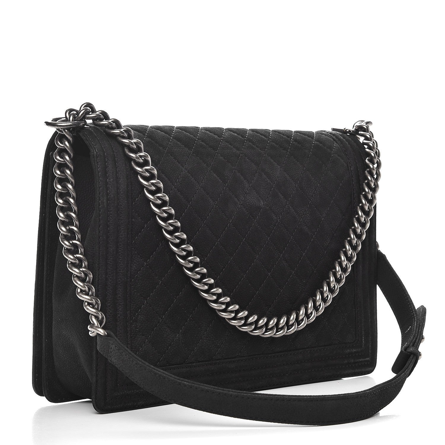 Chanel Iridescent Caviar Quilted Large Boy Flap Black 4 of 15