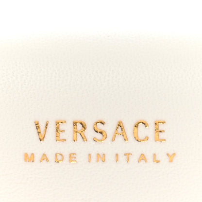 Versace Nappa Quilted Virtus Top Handle Shoulder Bag White 6 of 12